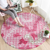 Paniolo Palaka Hawaiian Cowgirl Round Carpet LT9 - Polynesian Pride