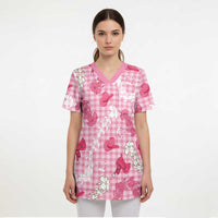 Paniolo Palaka Hawaiian Cowgirl Scrub Top LT9 - Polynesian Pride
