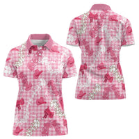 Paniolo Palaka Hawaiian Cowgirl Women Polo Shirt - Polynesian Pride