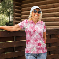 Paniolo Palaka Hawaiian Cowgirl Women Polo Shirt - Polynesian Pride