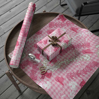Paniolo Palaka Hawaiian Cowgirl Wrapping Paper LT9 - Polynesian Pride