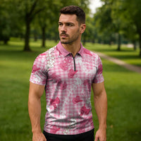 Paniolo Palaka Hawaiian Cowgirl Zipper Polo Shirt LT9 - Polynesian Pride