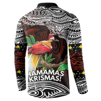Papua New Guinea Christmas Button Sweatshirt - Polynesian Pride