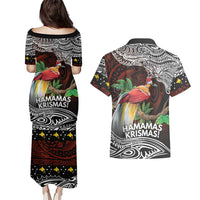 Papua New Guinea Christmas Couples Matching Puletasi and Hawaiian Shirt LT9 - Polynesian Pride