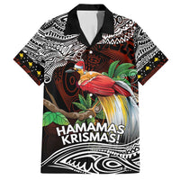 Papua New Guinea Christmas Family Matching Long Sleeve Bodycon Dress and Hawaiian Shirt - Polynesian Pride