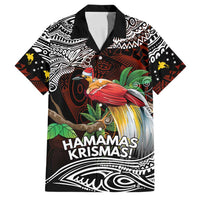 Papua New Guinea Christmas Family Matching Long Sleeve Bodycon Dress and Hawaiian Shirt - Polynesian Pride
