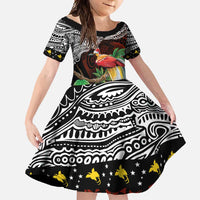 Papua New Guinea Christmas Family Matching Mermaid Dress and Hawaiian Shirt - Polynesian Pride
