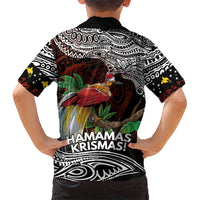 Papua New Guinea Christmas Family Matching Off Shoulder Maxi Dress and Hawaiian Shirt - Polynesian Pride