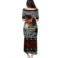 Papua New Guinea Christmas Family Matching Puletasi and Hawaiian Shirt LT9 - Polynesian Pride