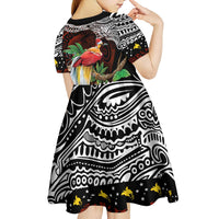 Papua New Guinea Christmas Kid Short Sleeve Dress LT9 - Polynesian Pride