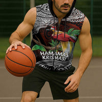 Papua New Guinea Christmas Sleeveless Zip Hoodie LT9 - Polynesian Pride