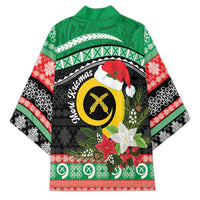 Vanuatu Pig's Tusk Meri Krismas! Kimono Vanuatuan Sand Drawing Pattern - Polynesian Pride