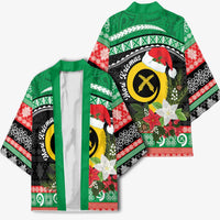 Vanuatu Pig's Tusk Meri Krismas! Kimono Vanuatuan Sand Drawing Pattern - Polynesian Pride