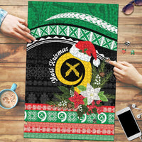 Vanuatu Pig's Tusk Meri Krismas! Puzzle Vanuatuan Sand Drawing Pattern - Polynesian Pride