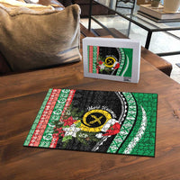 Vanuatu Pig's Tusk Meri Krismas! Puzzle Vanuatuan Sand Drawing Pattern - Polynesian Pride