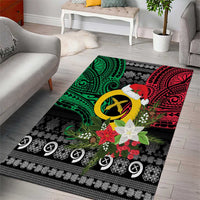 Vanuatu Pig's Tusk Meri Krismas! Area Rug Vanuatuan Ancient Art Spirit - Polynesian Pride