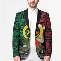 Vanuatu Pig's Tusk Meri Krismas! Blazer Vanuatuan Ancient Art Spirit - Polynesian Pride