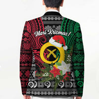 Vanuatu Pig's Tusk Meri Krismas! Blazer Vanuatuan Ancient Art Spirit - Polynesian Pride