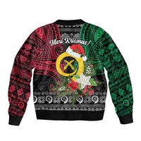 Vanuatu Pig's Tusk Meri Krismas! Bomber Jacket Vanuatuan Ancient Art Spirit - Polynesian Pride