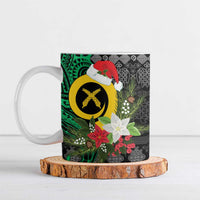 Vanuatu Pig's Tusk Meri Krismas! Ceramic Mug Vanuatuan Ancient Art Spirit - Polynesian Pride