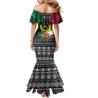 Vanuatu Pig's Tusk Meri Krismas! Family Matching Mermaid Dress and Hawaiian Shirt Vanuatuan Ancient Art Spirit - Polynesian Pride