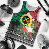 Vanuatu Pig's Tusk Meri Krismas! Men Tank Top Vanuatuan Ancient Art Spirit - Polynesian Pride