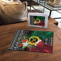 Vanuatu Pig's Tusk Meri Krismas! Puzzle Vanuatuan Ancient Art Spirit - Polynesian Pride