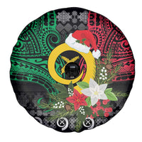 Vanuatu Pig's Tusk Meri Krismas! Spare Tire Cover Vanuatuan Ancient Art Spirit - Polynesian Pride