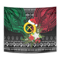 Vanuatu Pig's Tusk Meri Krismas! Tapestry Vanuatuan Ancient Art Spirit - Polynesian Pride