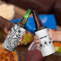 Ia Orana Tahiti Personalised 4 in 1 Can Cooler Tumbler French Polynesia Hook Tattoo Special White Color - Polynesian Pride