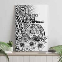 Ia Orana Tahiti Personalised Canvas Wall Art French Polynesia Hook Tattoo Special White Color LT9