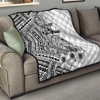 Ia Orana Tahiti Personalised Quilt French Polynesia Hook Tattoo Special White Color LT9