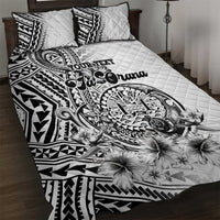 Ia Orana Tahiti Personalised Quilt Bed Set French Polynesia Hook Tattoo Special White Color LT9