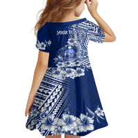Nauru Independence Personalised Family Matching Long Sleeve Bodycon Dress and Hawaiian Shirt Naoero Hook Tattoo Special Polynesian Pattern LT9 - Polynesian Pride