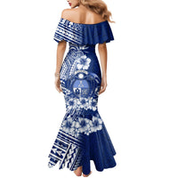 Nauru Independence Personalised Mermaid Dress Naoero Hook Tattoo Special Polynesian Pattern LT9 - Polynesian Pride