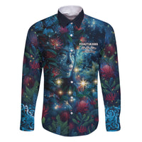 New Zealand Matariki Pohutukawa Family Matching Puletasi and Hawaiian Shirt Te Mauri te Ora