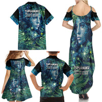 New Zealand Matariki Tupuanuku Family Matching Summer Maxi Dress and Hawaiian Shirt Te Wā o te Hauhake