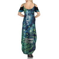 New Zealand Matariki Tupuanuku Summer Maxi Dress Te W o te Hauhake LT9 - Polynesian Pride