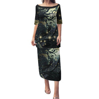 New Zealand Matariki Tupuarangi Puletasi Ng Kai o te Rangi LT9 Long Dress Art - Polynesian Pride
