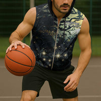 New Zealand Matariki Tupuarangi Sleeveless Zip Hoodie Ng Kai o te Rangi - Polynesian Pride