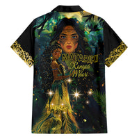 New Zealand Matariki Family Matching Long Sleeve Bodycon Dress and Hawaiian Shirt Rongoā Māori Wellbeing and Good Luck