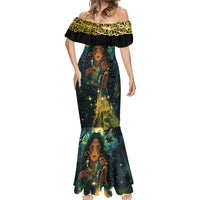 New Zealand Matariki Mermaid Dress Rongo Mori Wellbeing and Good Luck LT9 - Polynesian Pride
