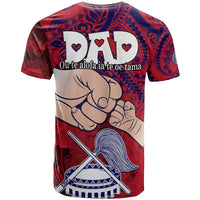 Fathers Day Polynesian Islands American Samoa T Shirt Dad Ou Te Alofa Ia Te Oe Tama Polynesian Flowers Tribal LT9 - Polynesian Pride