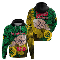 Fathers Day Polynesian Islands Vanuatu Hoodie Dad Mi lavem yu Polynesian Flowers Tribal LT9 - Polynesian Pride