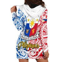 125th Independence Anniversary Philippines Hoodie Dress Polynesian Pilipinas Flag Style - White LT9 - Polynesian Pride