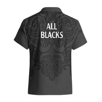New Zealand Rugby Hawaiian Shirt - All Black Fern With Maori Tribal Pattern LT9 - Polynesian Pride
