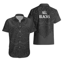 New Zealand Rugby Hawaiian Shirt - All Black Fern With Maori Tribal Pattern LT9 - Polynesian Pride