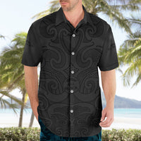 New Zealand Rugby Hawaiian Shirt - All Black Fern With Maori Tribal Pattern LT9 - Polynesian Pride