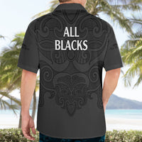 New Zealand Rugby Hawaiian Shirt - All Black Fern With Maori Tribal Pattern LT9 - Polynesian Pride