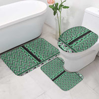 New Zealand Maori Niho Taniwha Bathroom Set Kakariki Mangopare and Puhoro Pattern - Polynesian Pride